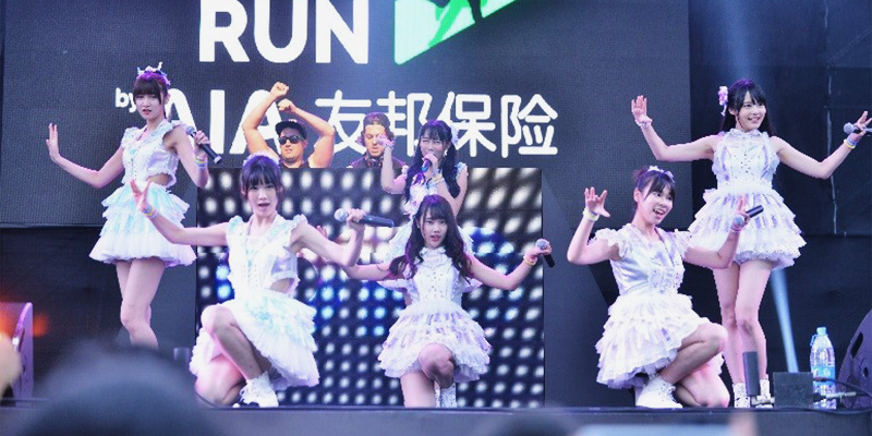 中国女子偶像团体SNH48表演现场